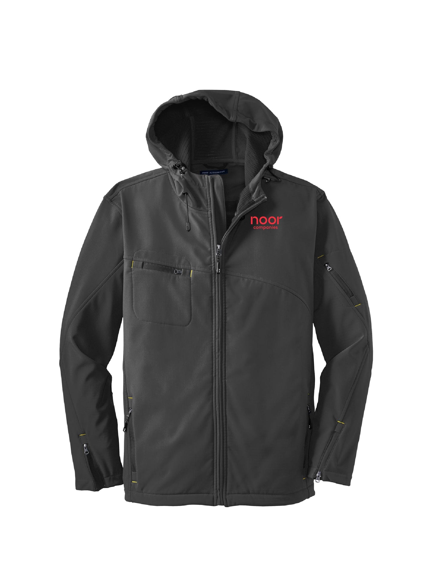 NC117. Port Authority® Textured Hooded Soft Shell Jacket