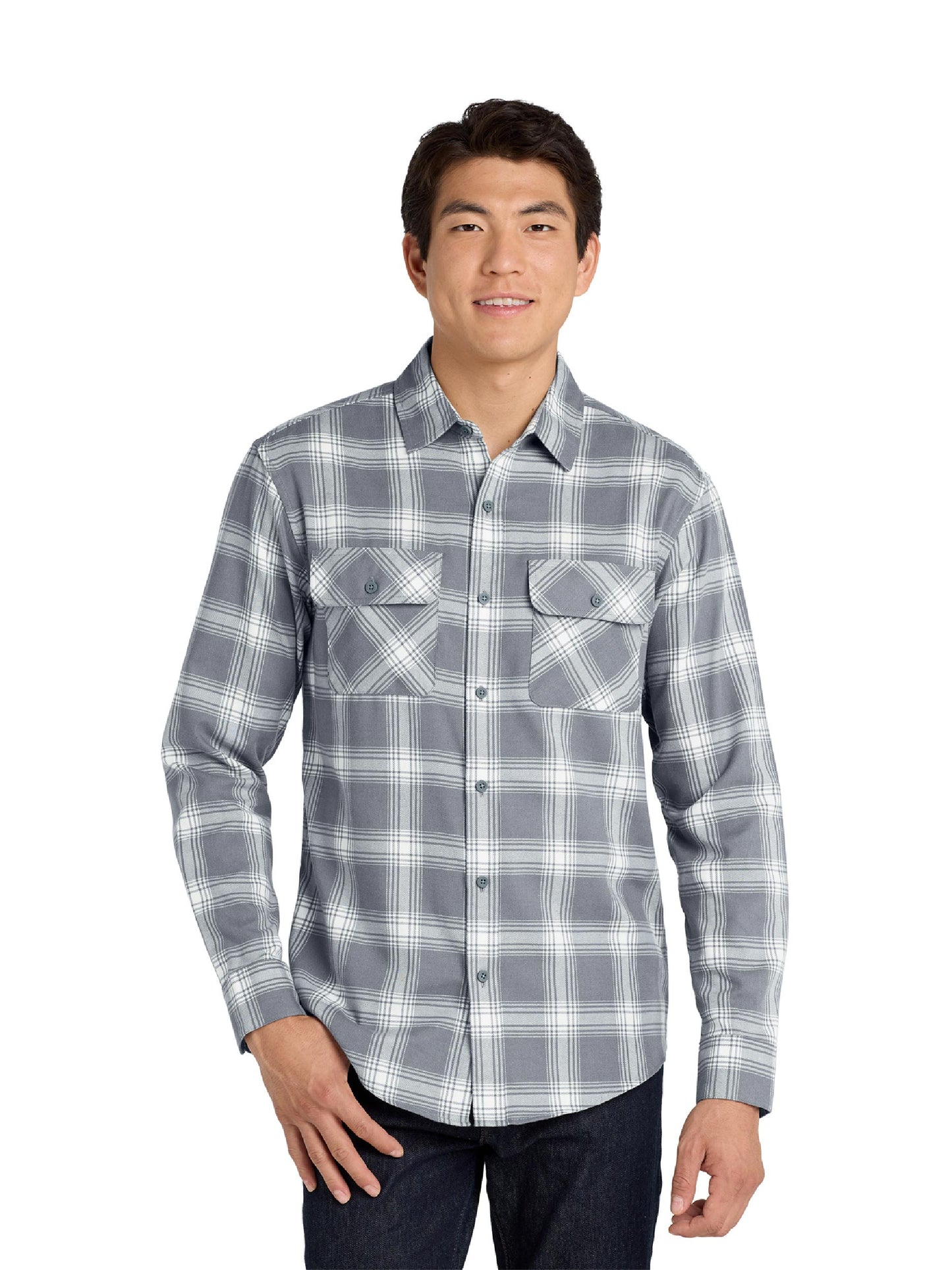 NC132. Port Authority® Plaid Flannel Shirt