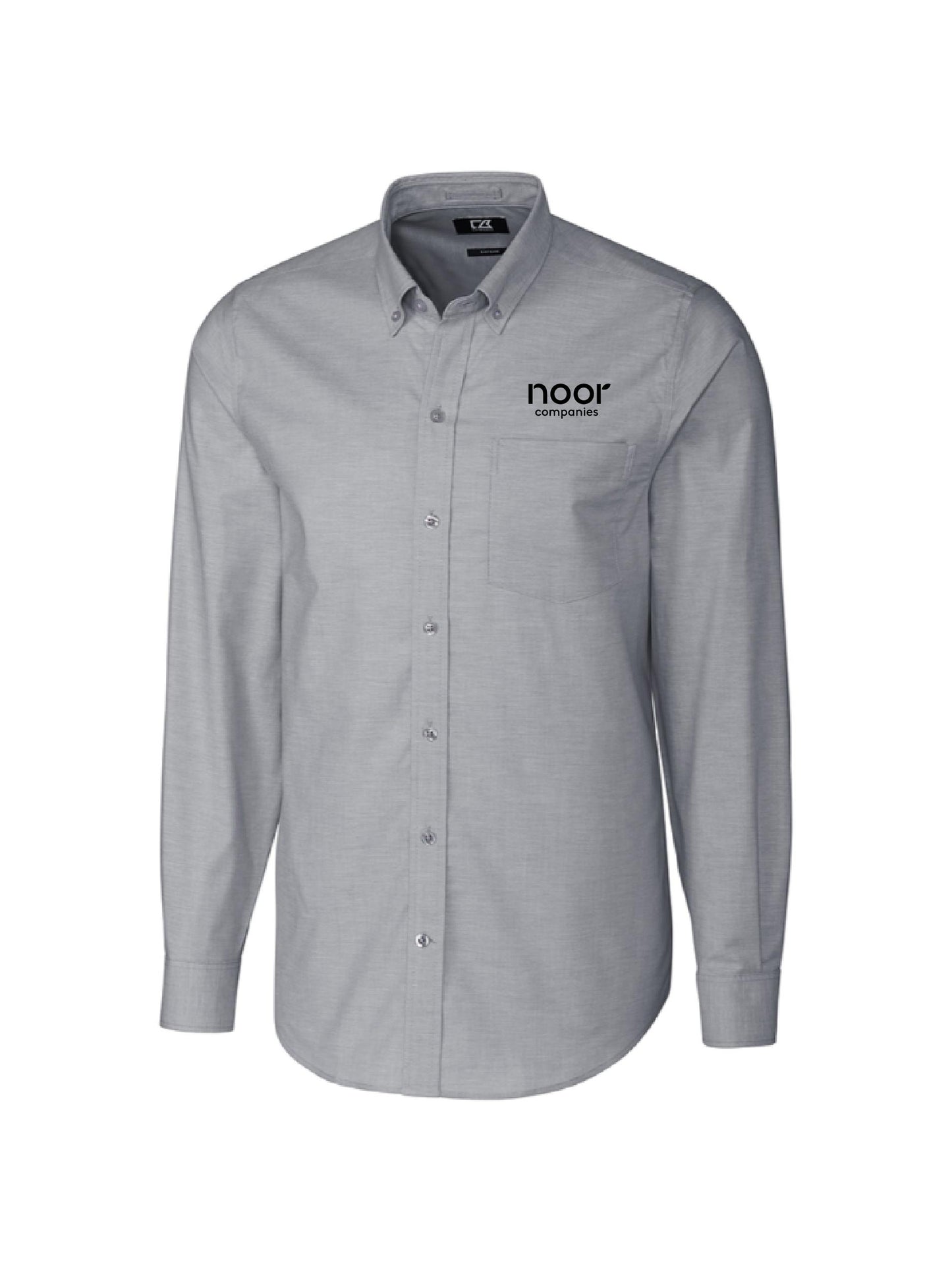 NC111. Cutter & Buck Stretch Oxford Mens Long Sleeve Dress Shirt