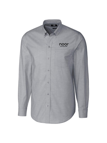 NC111. Cutter & Buck Stretch Oxford Mens Long Sleeve Dress Shirt