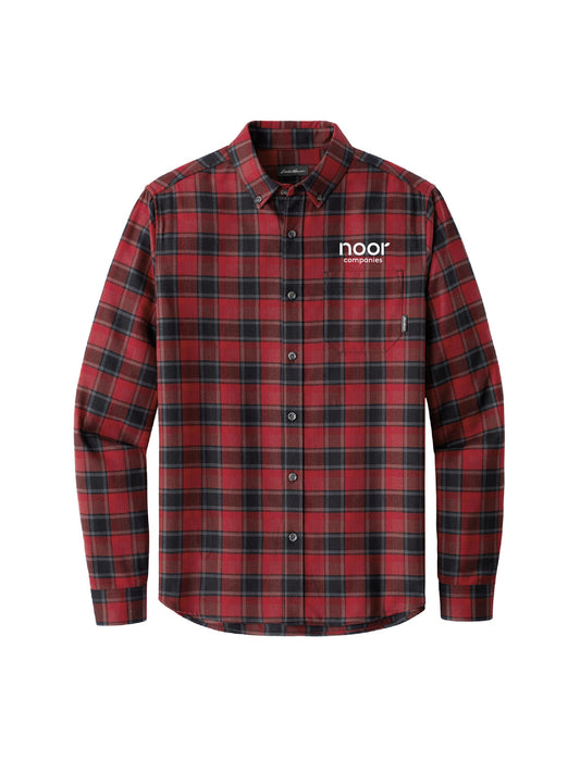 NC113. Eddie Bauer® Long Sleeve Favorite Flannel Plaid Shirt