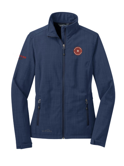 RRF105. Eddie Bauer® Ladies Shaded Crosshatch Soft Shell Jacket
