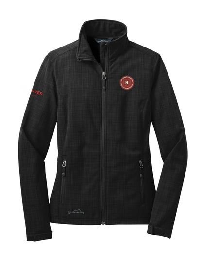 RRF105. Eddie Bauer® Ladies Shaded Crosshatch Soft Shell Jacket