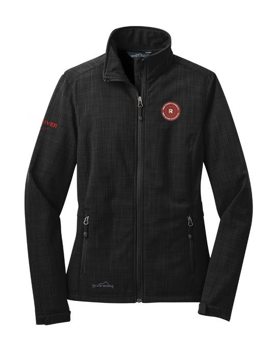 RRF105. Eddie Bauer® Ladies Shaded Crosshatch Soft Shell Jacket