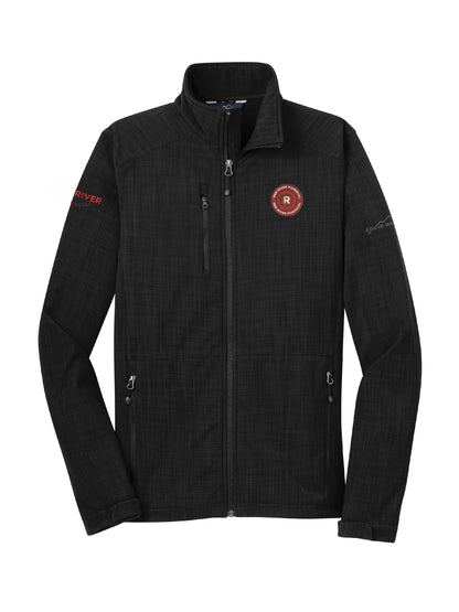 RRF205. Eddie Bauer® Shaded Crosshatch Soft Shell Jacket