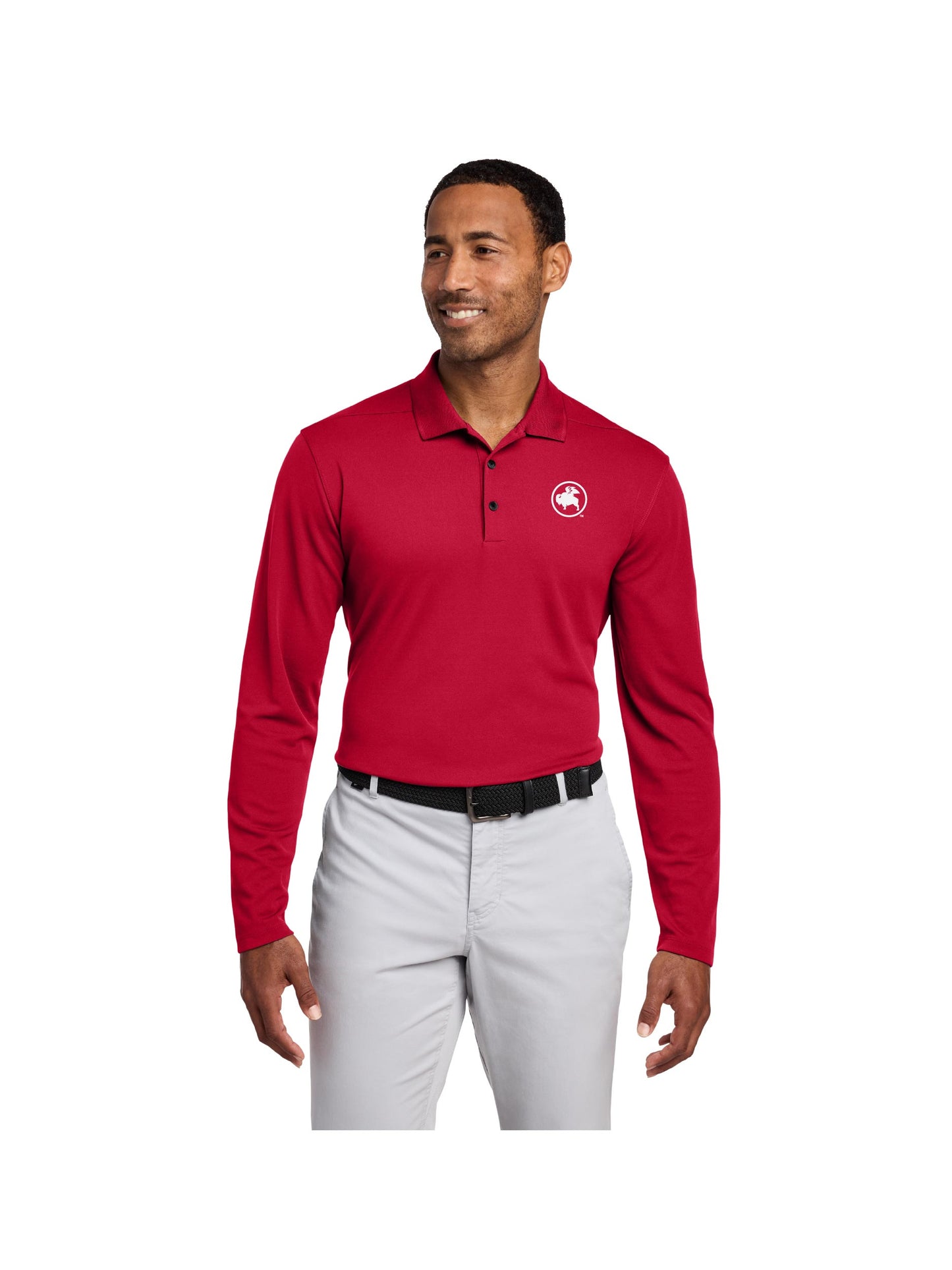 BWW126. Nike Dri-FIT Micro Pique 2.0 Long Sleeve Polo