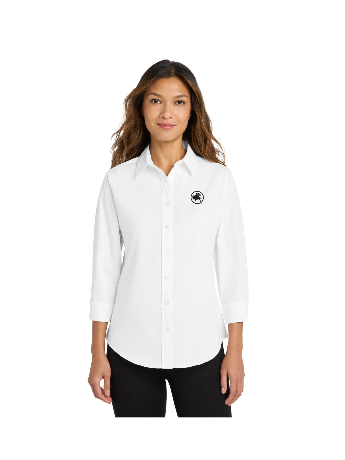 BWW216. Port Authority® Ladies 3/4-Sleeve Easy Care Shirt