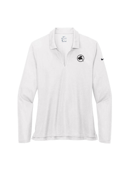 BWW227. Nike Ladies Dri-FIT Micro Pique 2.0 Long Sleeve Polo