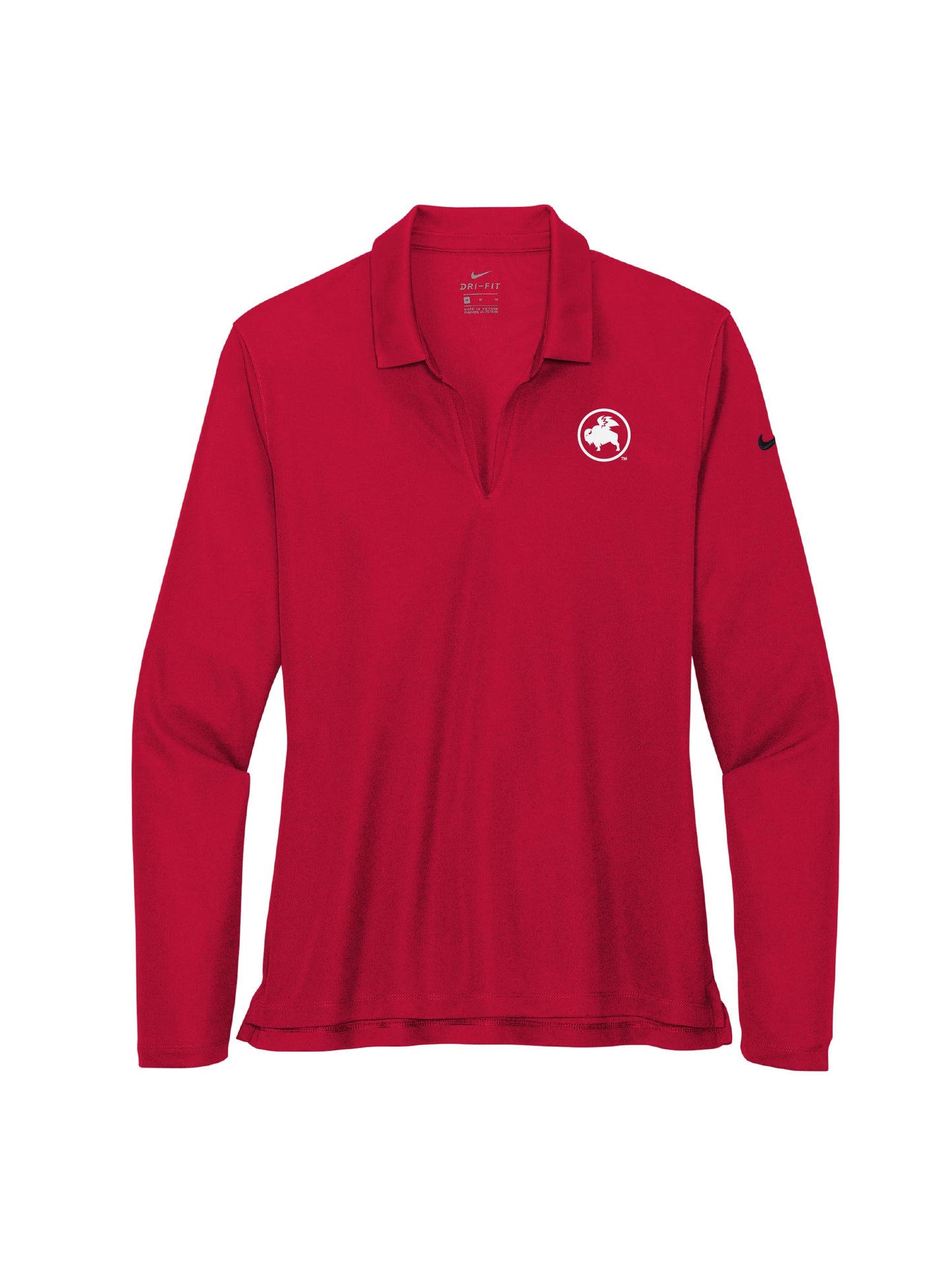BWW227. Nike Ladies Dri-FIT Micro Pique 2.0 Long Sleeve Polo