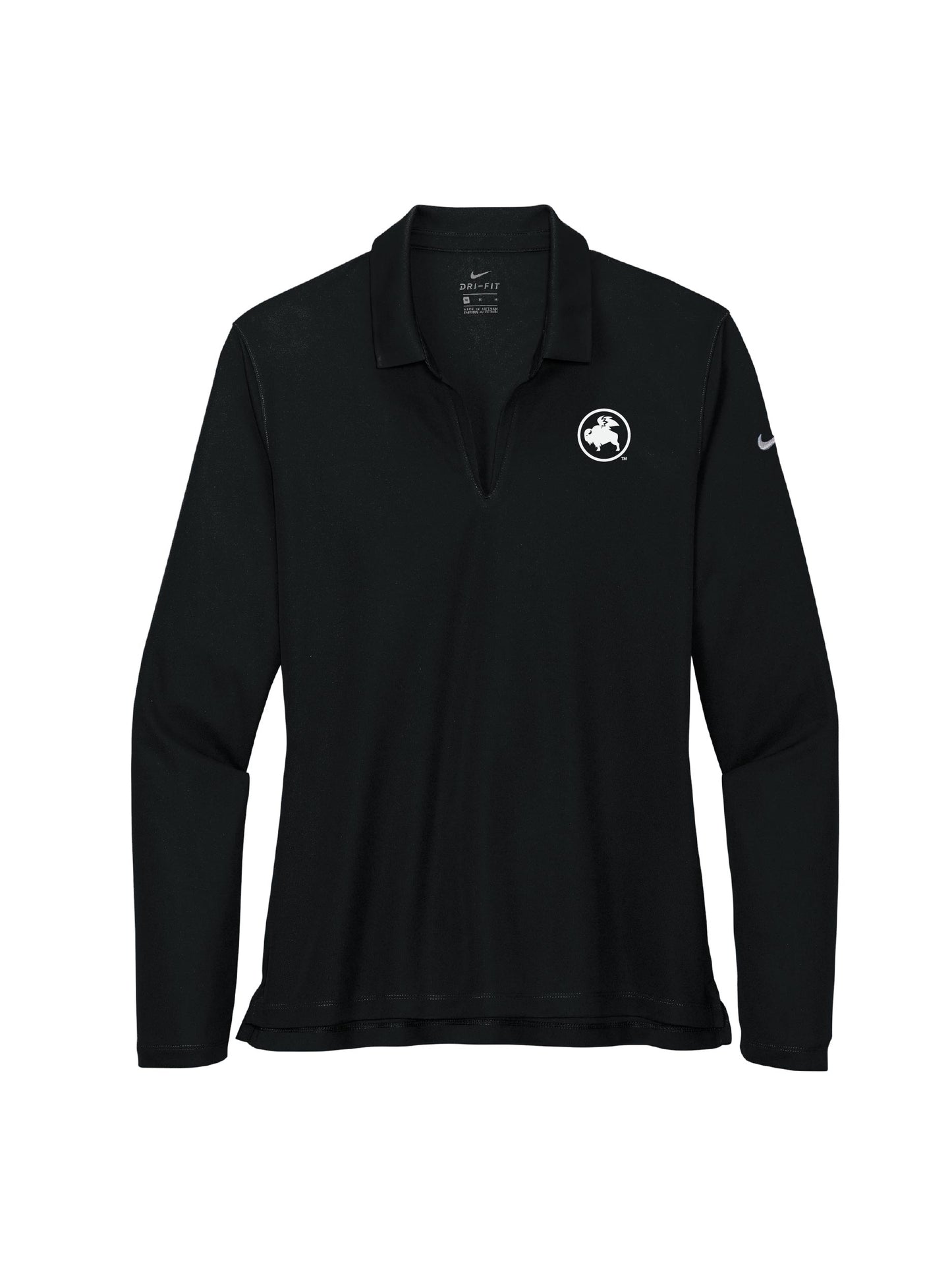 BWW227. Nike Ladies Dri-FIT Micro Pique 2.0 Long Sleeve Polo