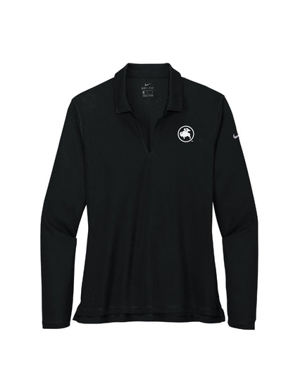 BWW227. Nike Ladies Dri-FIT Micro Pique 2.0 Long Sleeve Polo