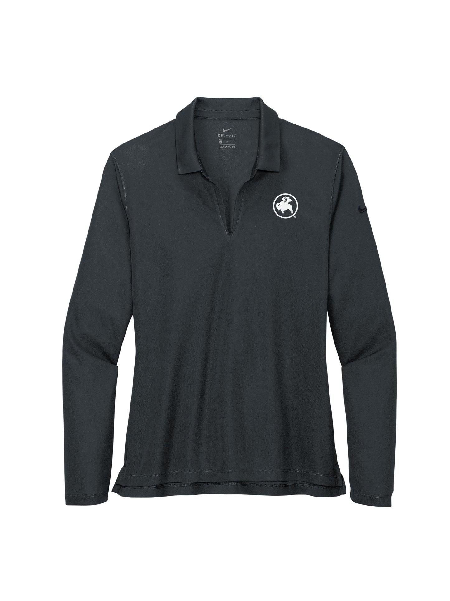 BWW227. Nike Ladies Dri-FIT Micro Pique 2.0 Long Sleeve Polo