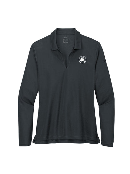 BWW227. Nike Ladies Dri-FIT Micro Pique 2.0 Long Sleeve Polo