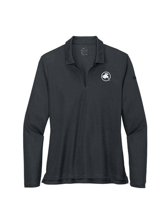 BWW227. Nike Ladies Dri-FIT Micro Pique 2.0 Long Sleeve Polo