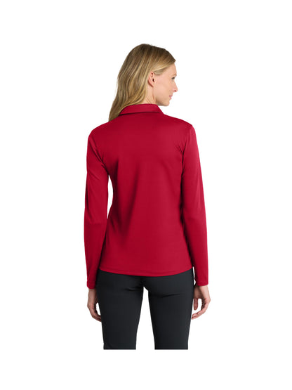 BWW227. Nike Ladies Dri-FIT Micro Pique 2.0 Long Sleeve Polo