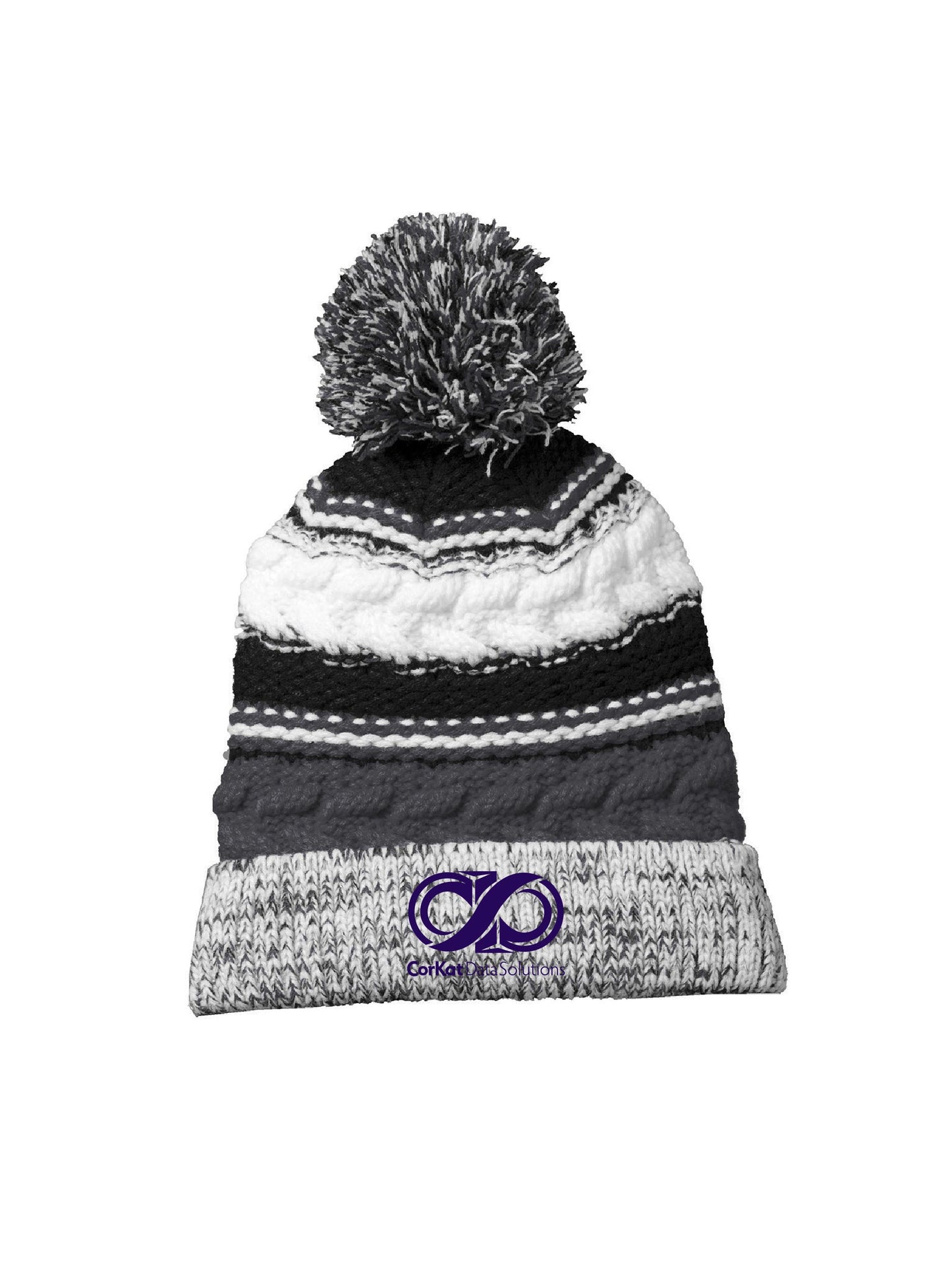 CK505. Sport-Tek® Pom Pom Team Beanie