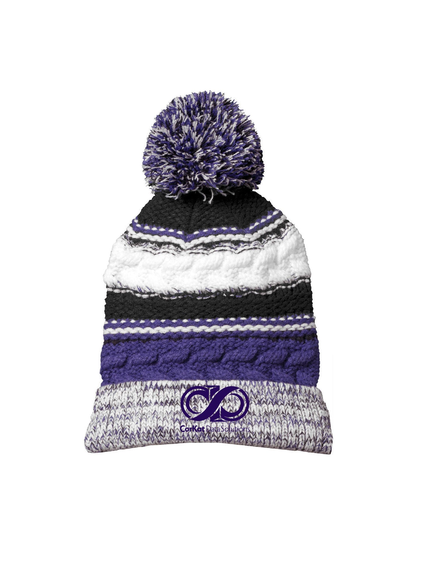 CK505. Sport-Tek® Pom Pom Team Beanie