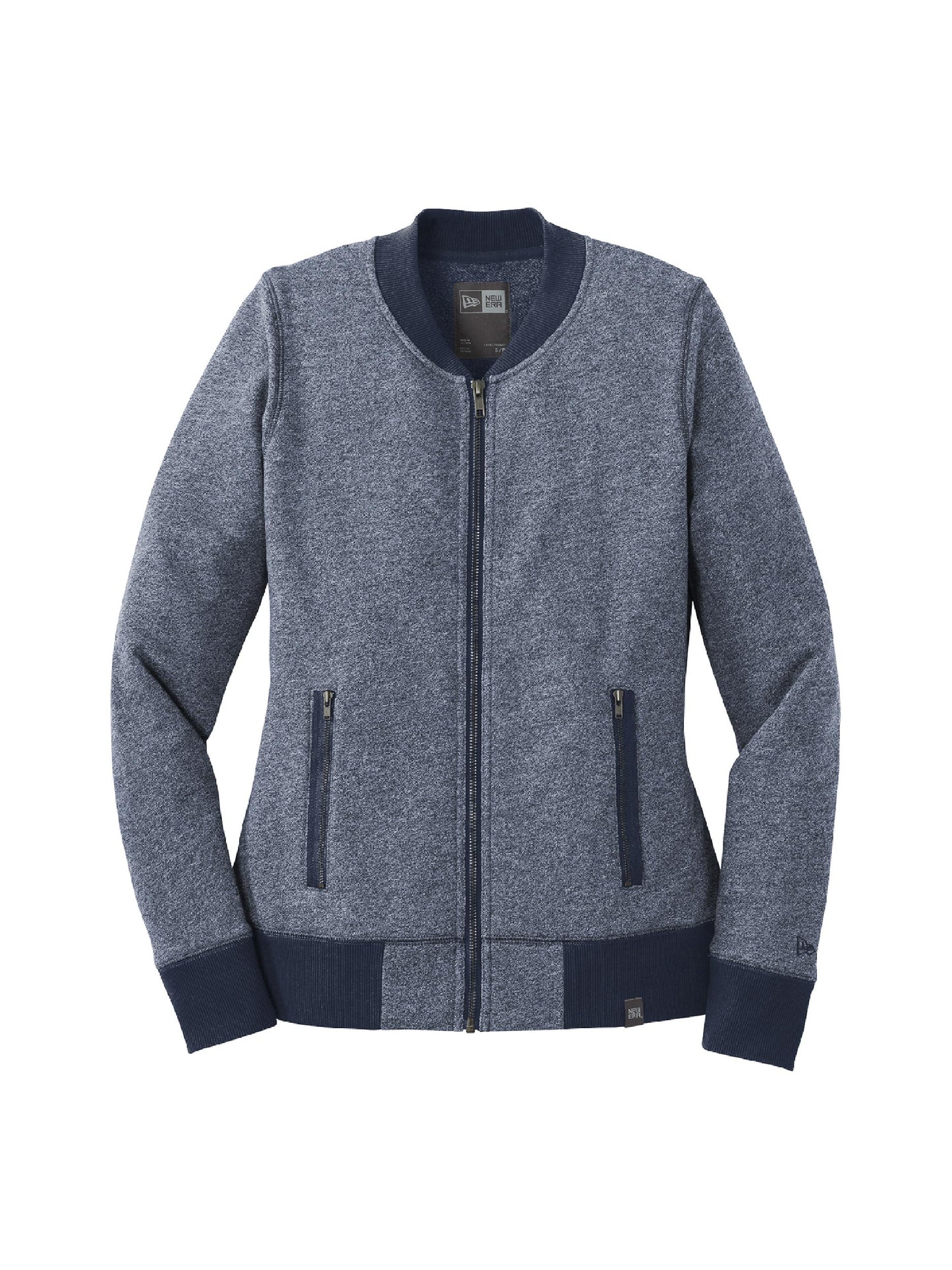AS103. New Era Women's French Terry Baseball Full-Zip