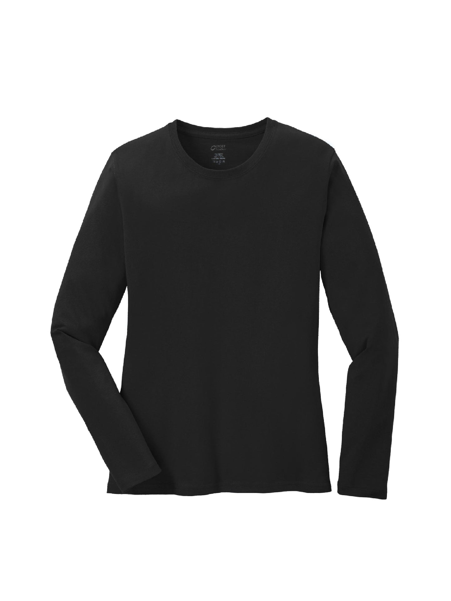 AS107. Port & Company Women's Long Sleeve Core Cotton Tee
