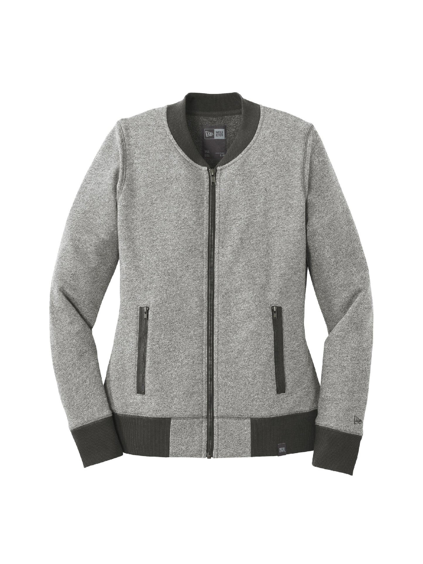 AS103. New Era Women's French Terry Baseball Full-Zip