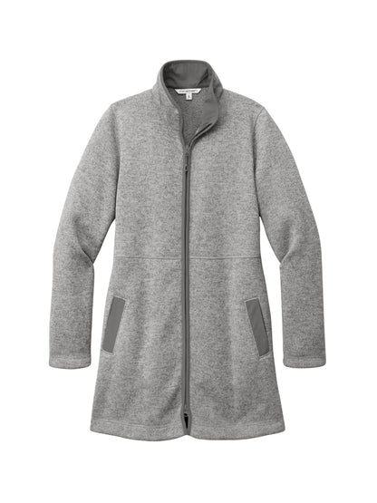 NC223. Port Authority® Ladies Arc Sweater Fleece Long Jacket