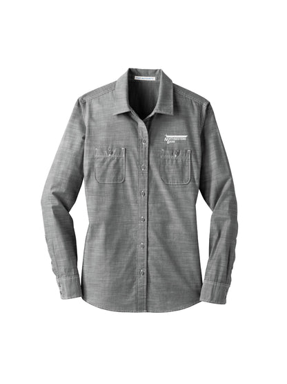 NB101. Port Authority Women's Slub Chambray Shirt
