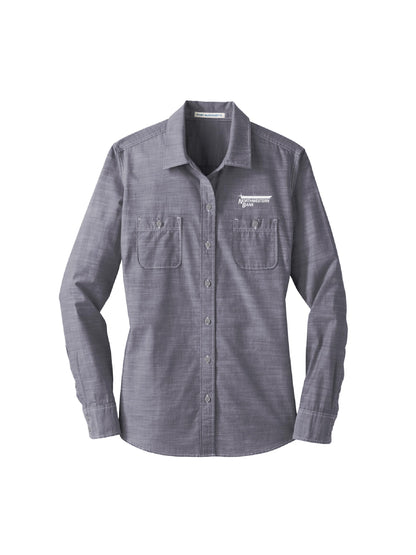 NB101. Port Authority Women's Slub Chambray Shirt