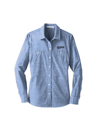NB101. Port Authority Women's Slub Chambray Shirt