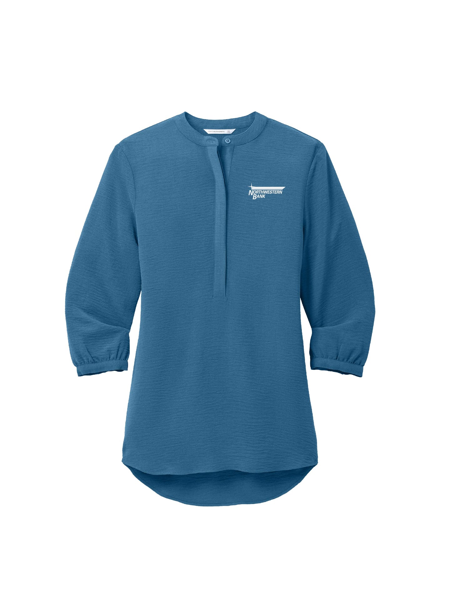 NB102. Port Authority Women's 3/4-Sleeve Textured Crepe Tunic