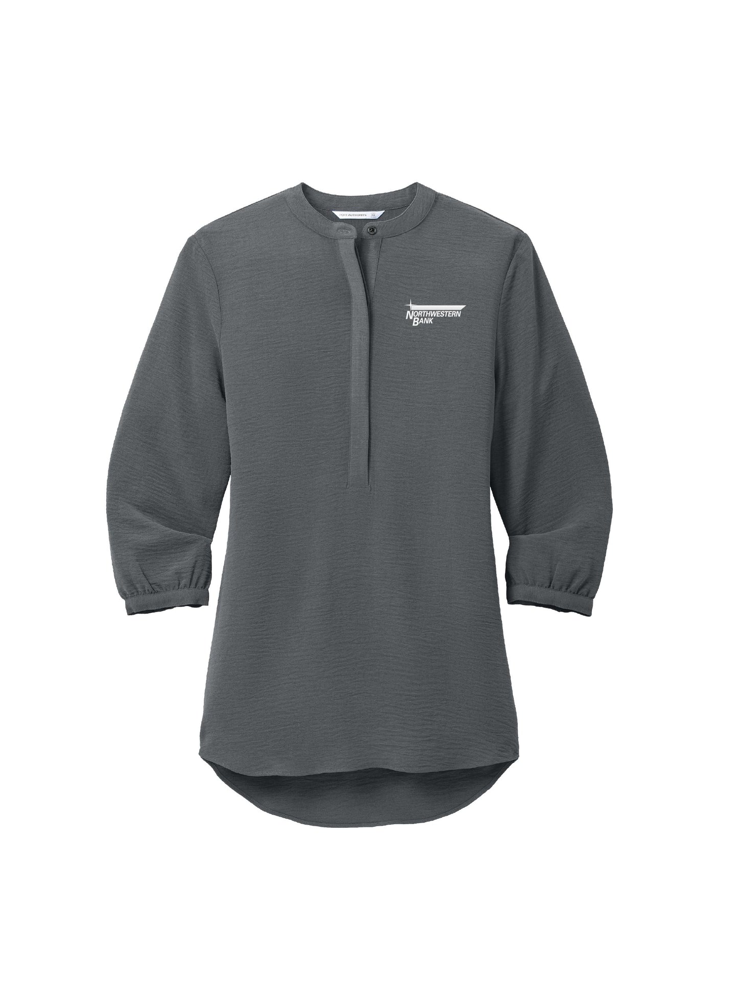 NB102. Port Authority Women's 3/4-Sleeve Textured Crepe Tunic