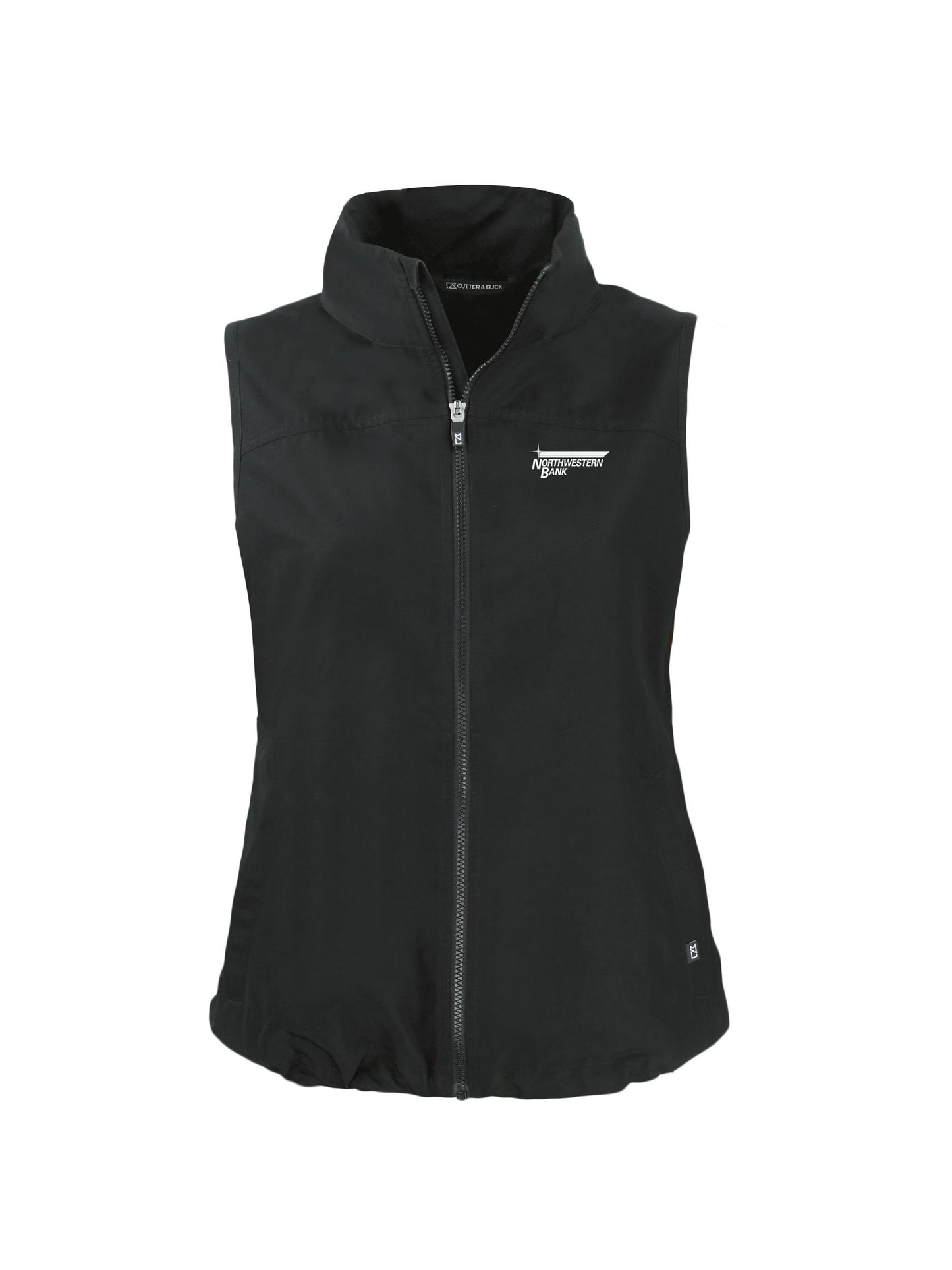NB118. Cutter & Buck Charter Recycled Packable Womens Full Zip Vest