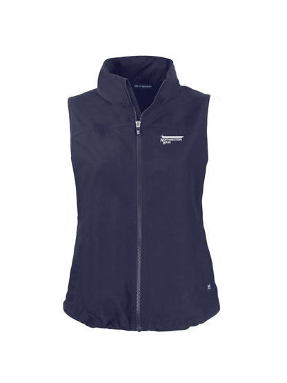 NB118. Cutter & Buck Charter Recycled Packable Womens Full Zip Vest
