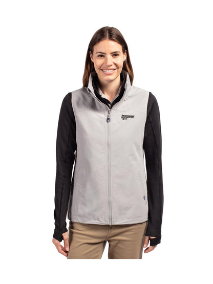 NB118. Cutter & Buck Charter Recycled Packable Womens Full Zip Vest