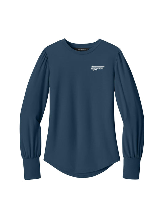 NB119. Mercer+Mettle Women’s Stretch Jersey Long Sleeve Blouson Top