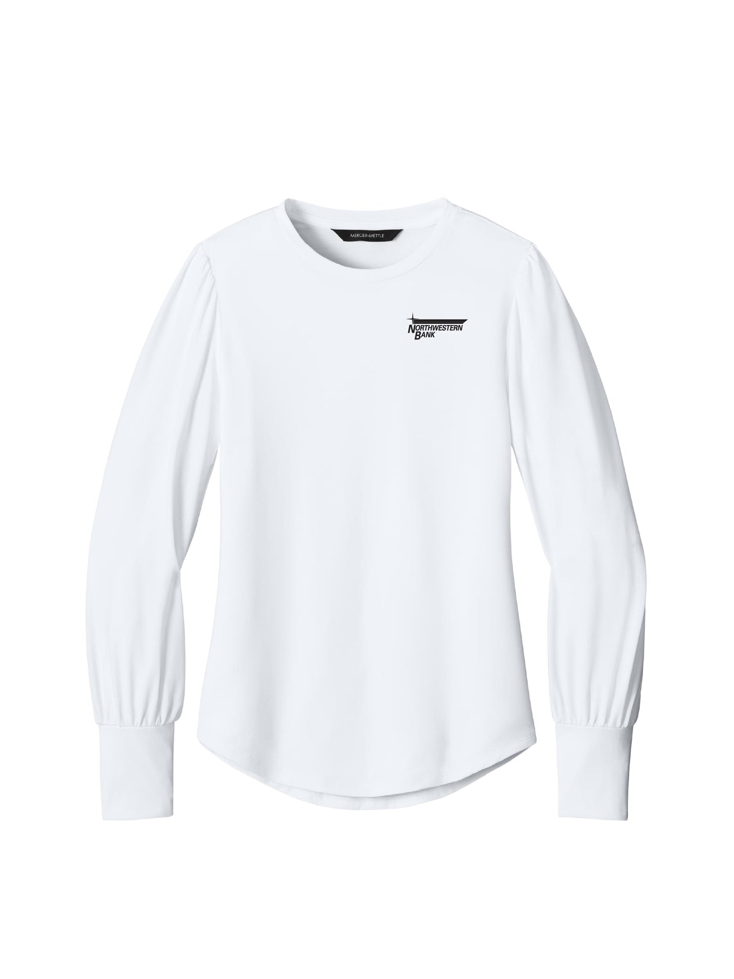 NB119. Mercer+Mettle Women’s Stretch Jersey Long Sleeve Blouson Top