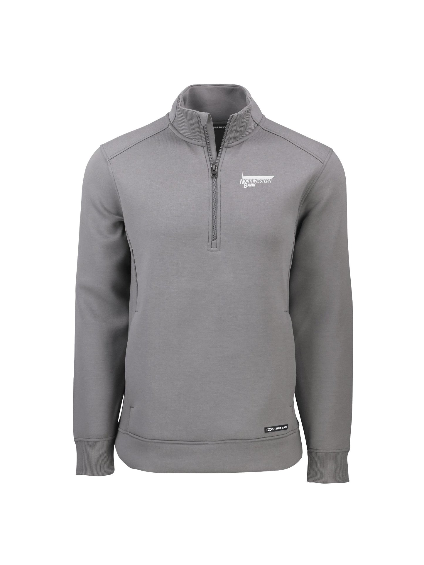 NB215. Cutter & Buck Roam Recycled Buttery-Soft Knit Mens Quarter Zip Jacket