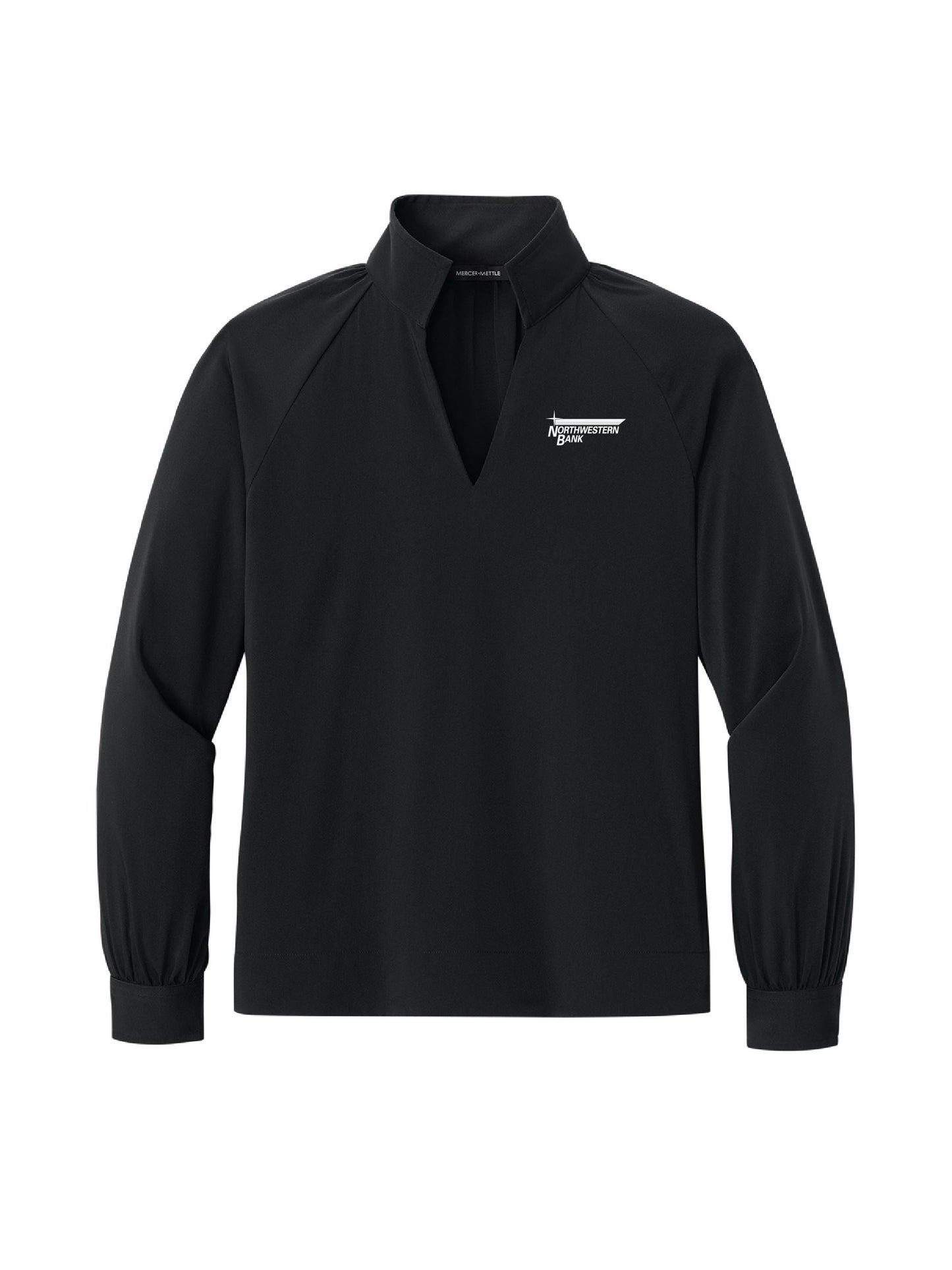 NB120. Mercer+Mettle Women’s Long Sleeve Buttery Soft Popover Blouse