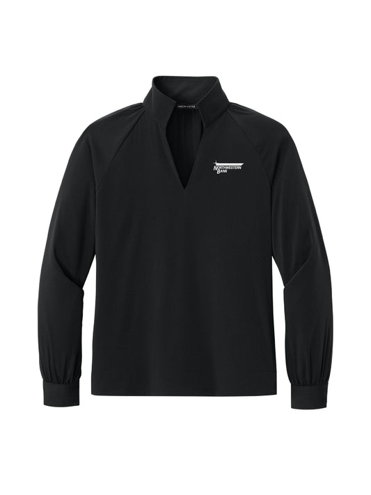 NB120. Mercer+Mettle Women’s Long Sleeve Buttery Soft Popover Blouse
