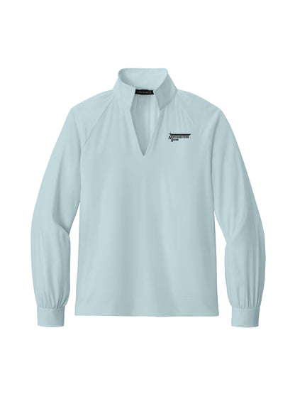 NB120. Mercer+Mettle Women’s Long Sleeve Buttery Soft Popover Blouse