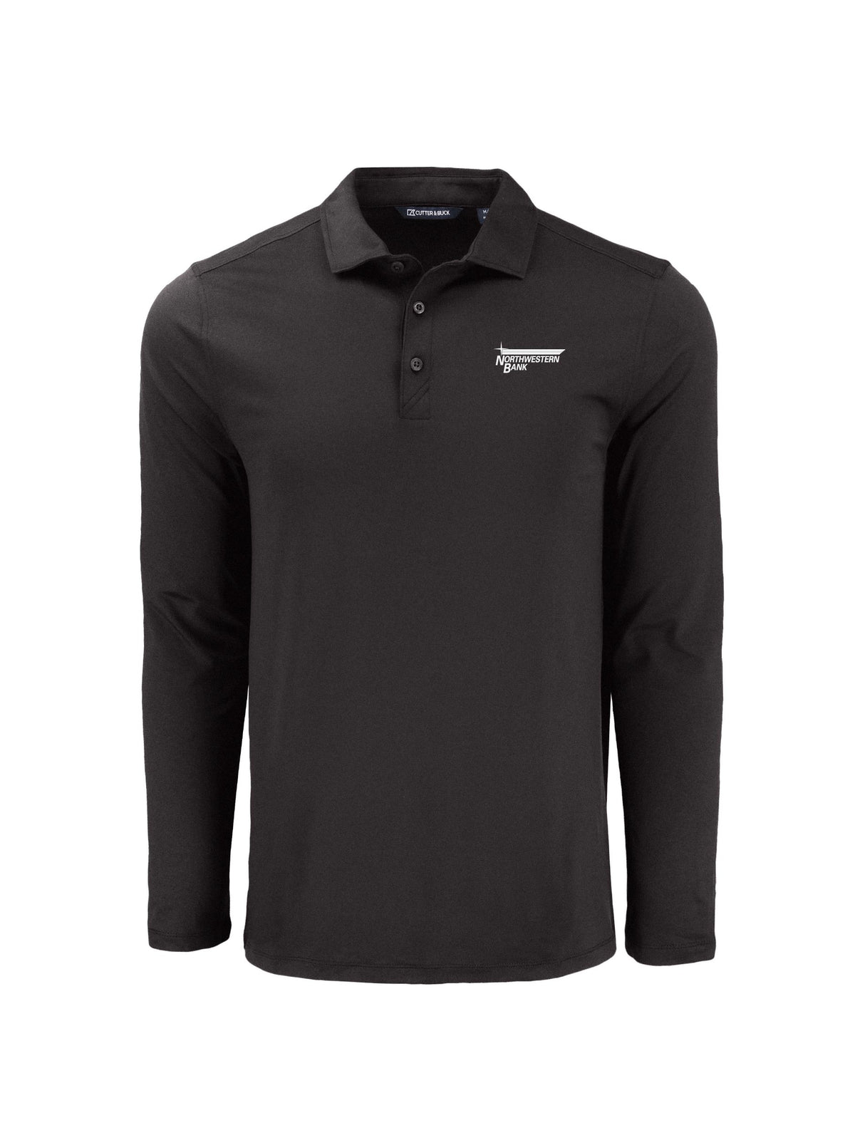 NB222. Cutter & Buck Coastline Recycled Double Peached Mens Long Sleeve Polo