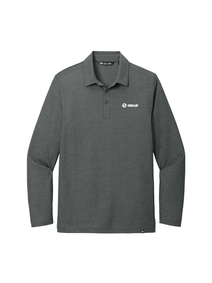 OS210. TravisMathew Oceanside Heather Long Sleeve Polo