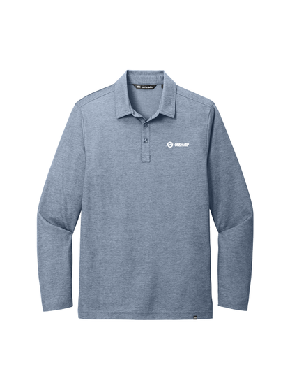 OS210. TravisMathew Oceanside Heather Long Sleeve Polo