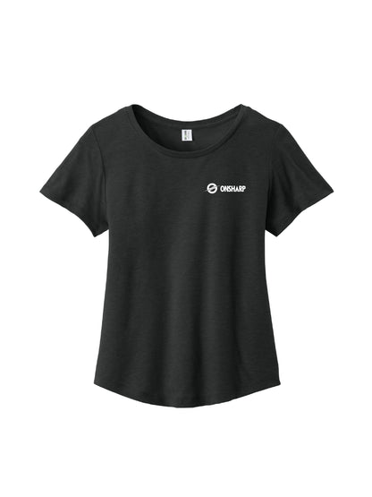 OS104. Allmade Women's Relaxed Tri-Blend Scoop Neck Tee