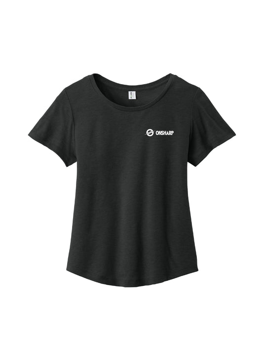 OS104. Allmade Women's Relaxed Tri-Blend Scoop Neck Tee