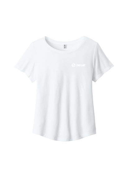 OS104. Allmade Women's Relaxed Tri-Blend Scoop Neck Tee