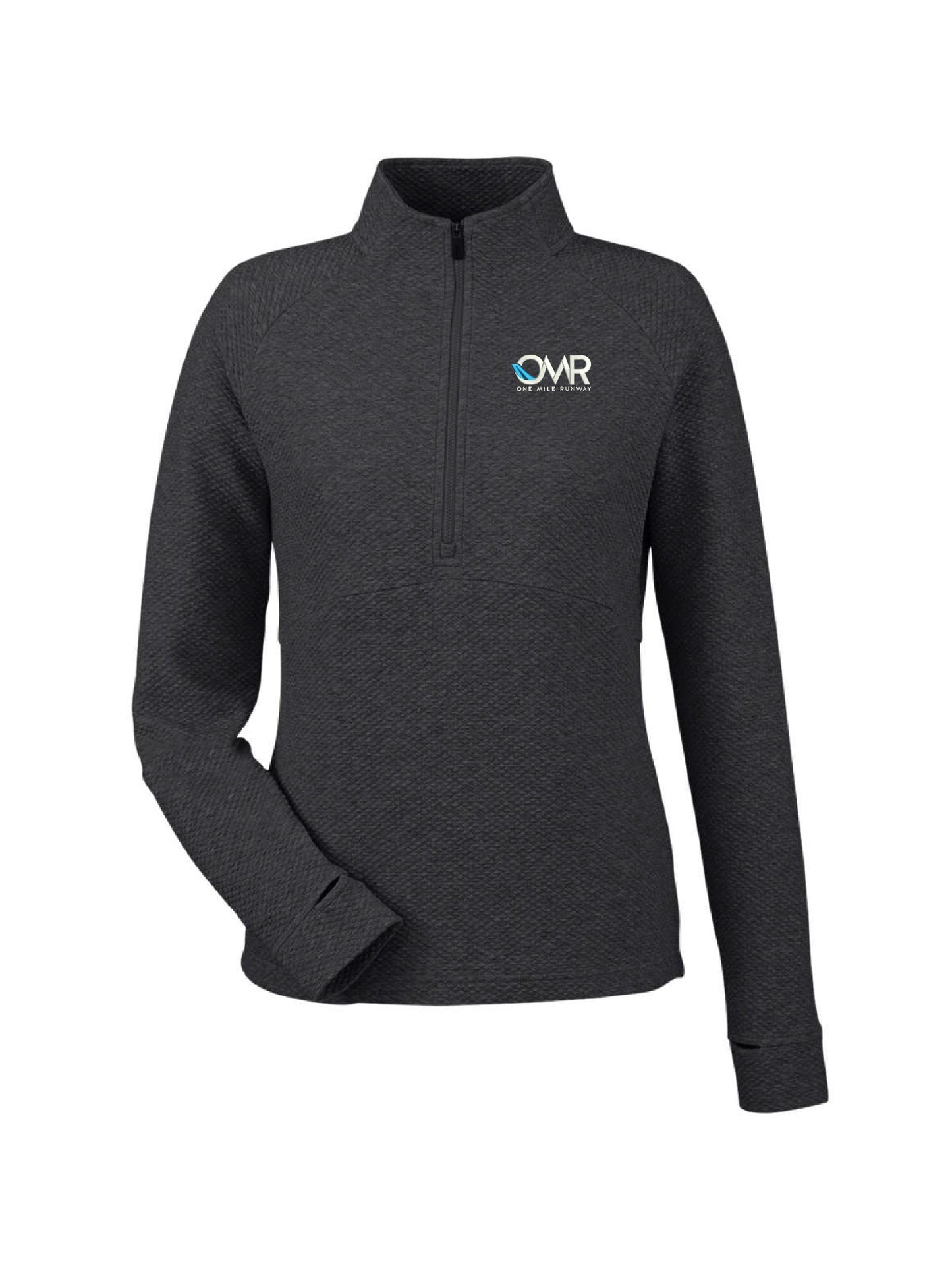 OMR103. North End Women's Spirit Textured Quarter-Zip Pullover
