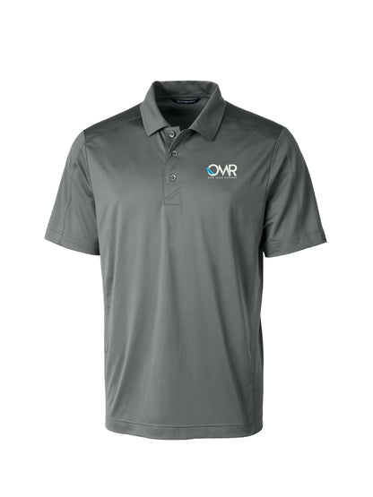 OMR201. Cutter & Buck Prospect Eco Textured Stretch Recycled Mens Short Sleeve Polo