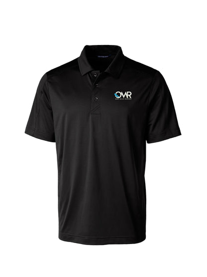 OMR201. Cutter & Buck Prospect Eco Textured Stretch Recycled Mens Short Sleeve Polo