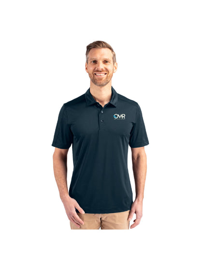 OMR201. Cutter & Buck Prospect Eco Textured Stretch Recycled Mens Short Sleeve Polo