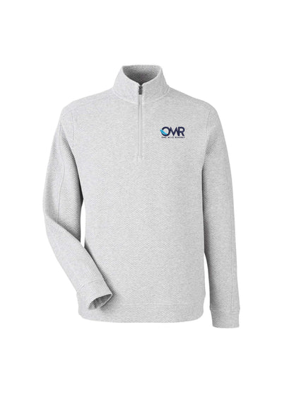 OMR205. North End Men's Spirit Textured Quarter-Zip Pullover